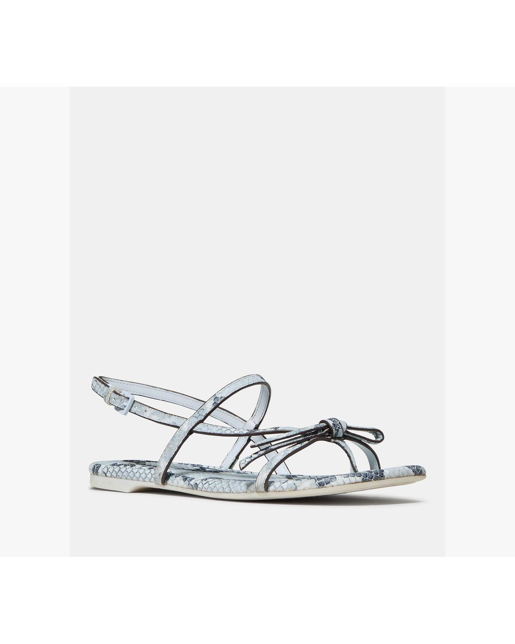 Kate Spade White Loop Flat Sandal