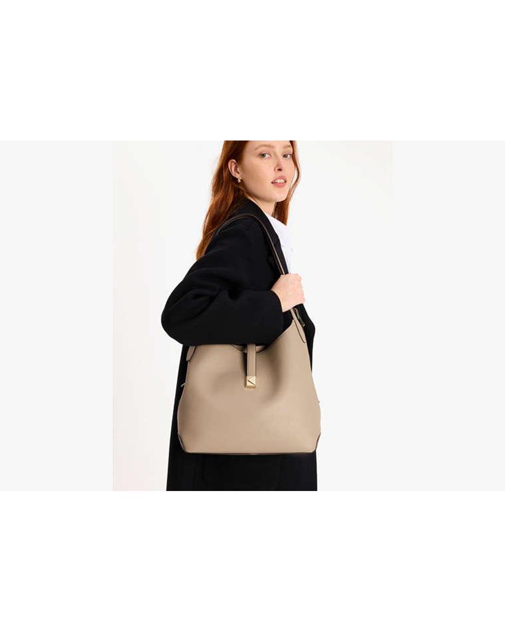 Kate Spade Natural Deco Large Shoulder Bag