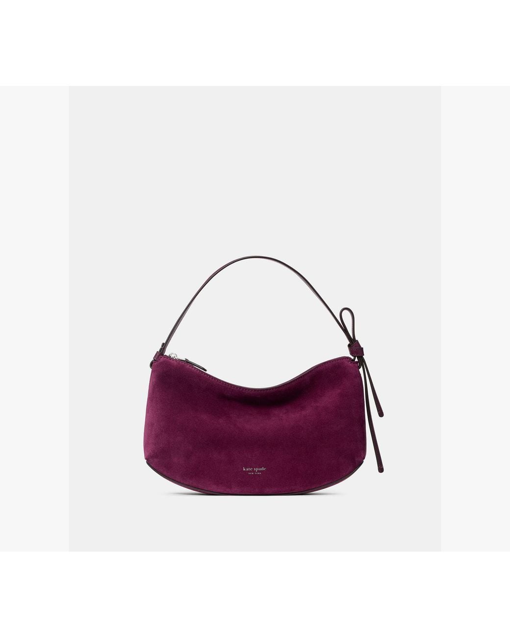 Kate Spade Purple Loop Suede Shoulder Bag