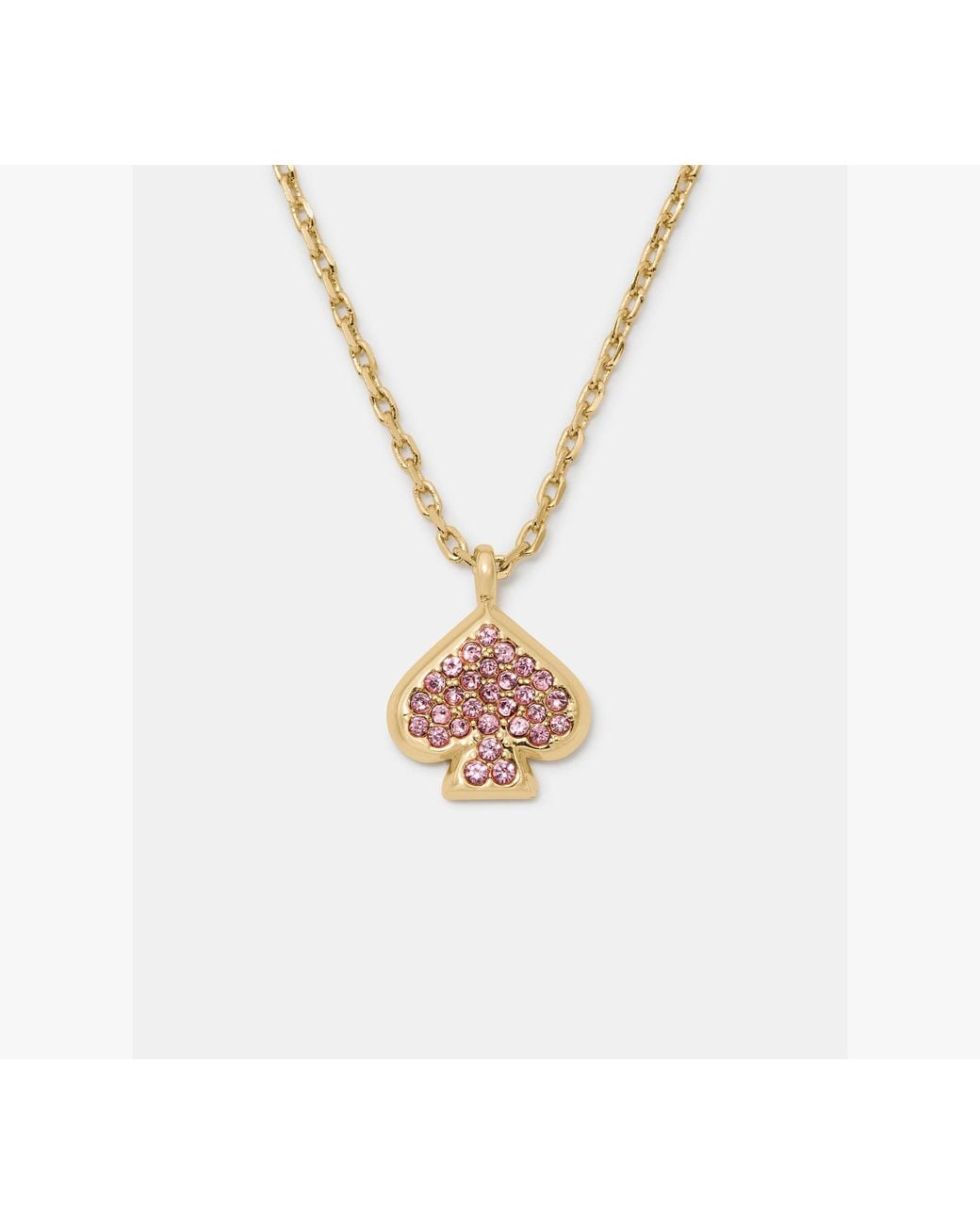 Kate Spade White Everyday Spade Pave Mini Pendant