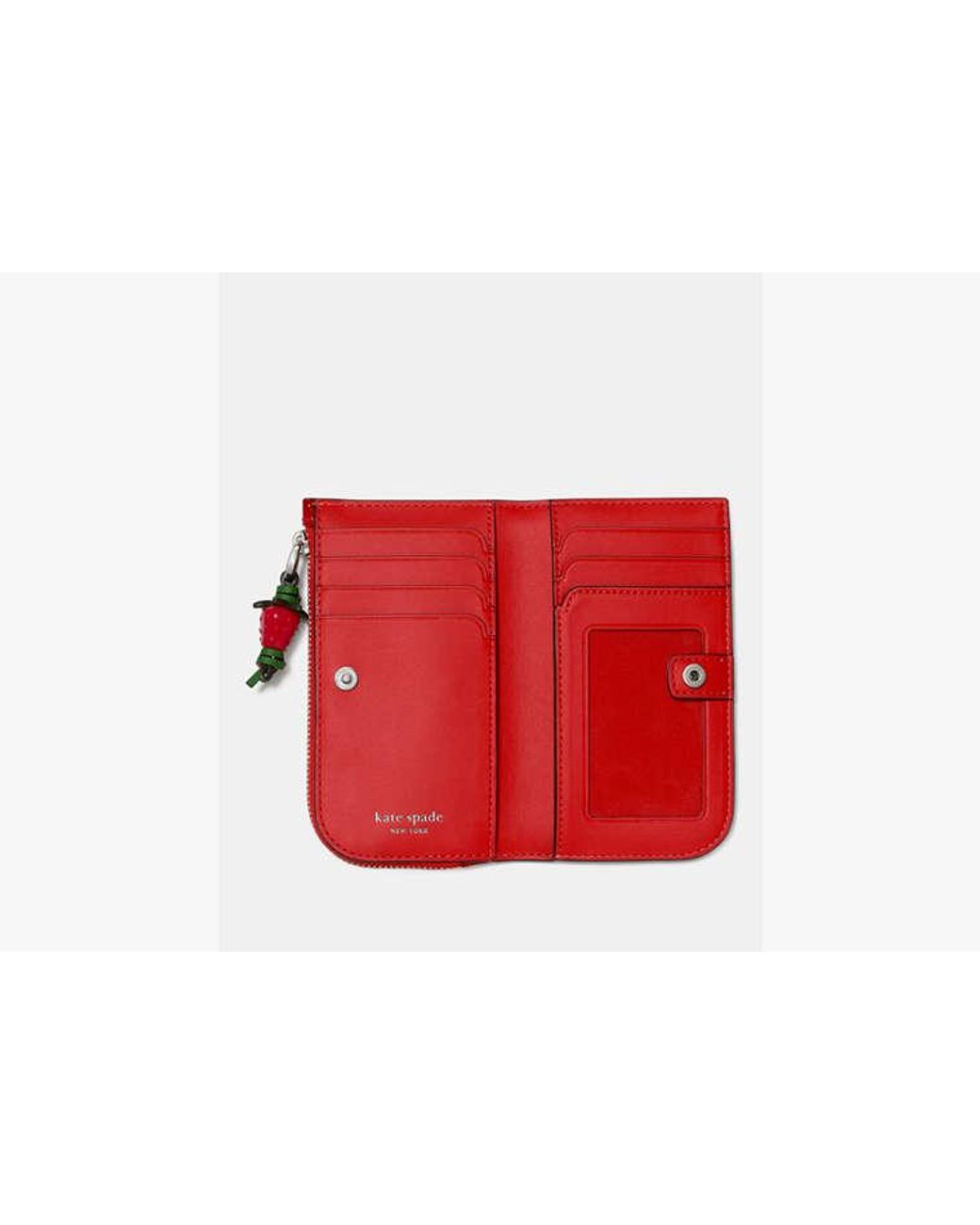 Kate Spade Red Devin Patent Bifold Wallet