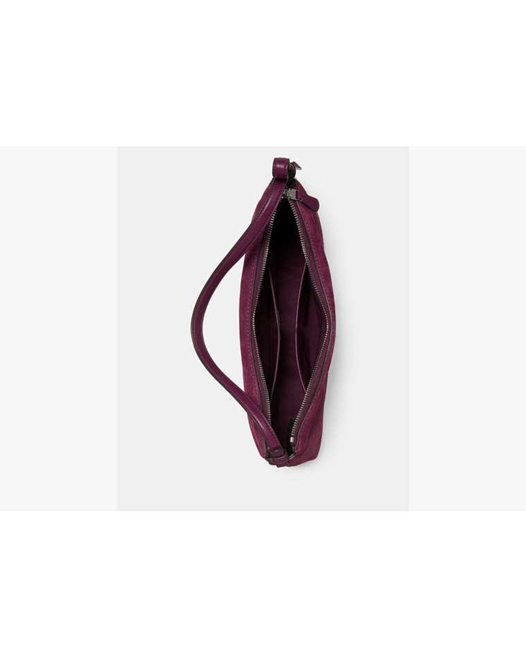 Kate Spade Purple Loop Suede Shoulder Bag
