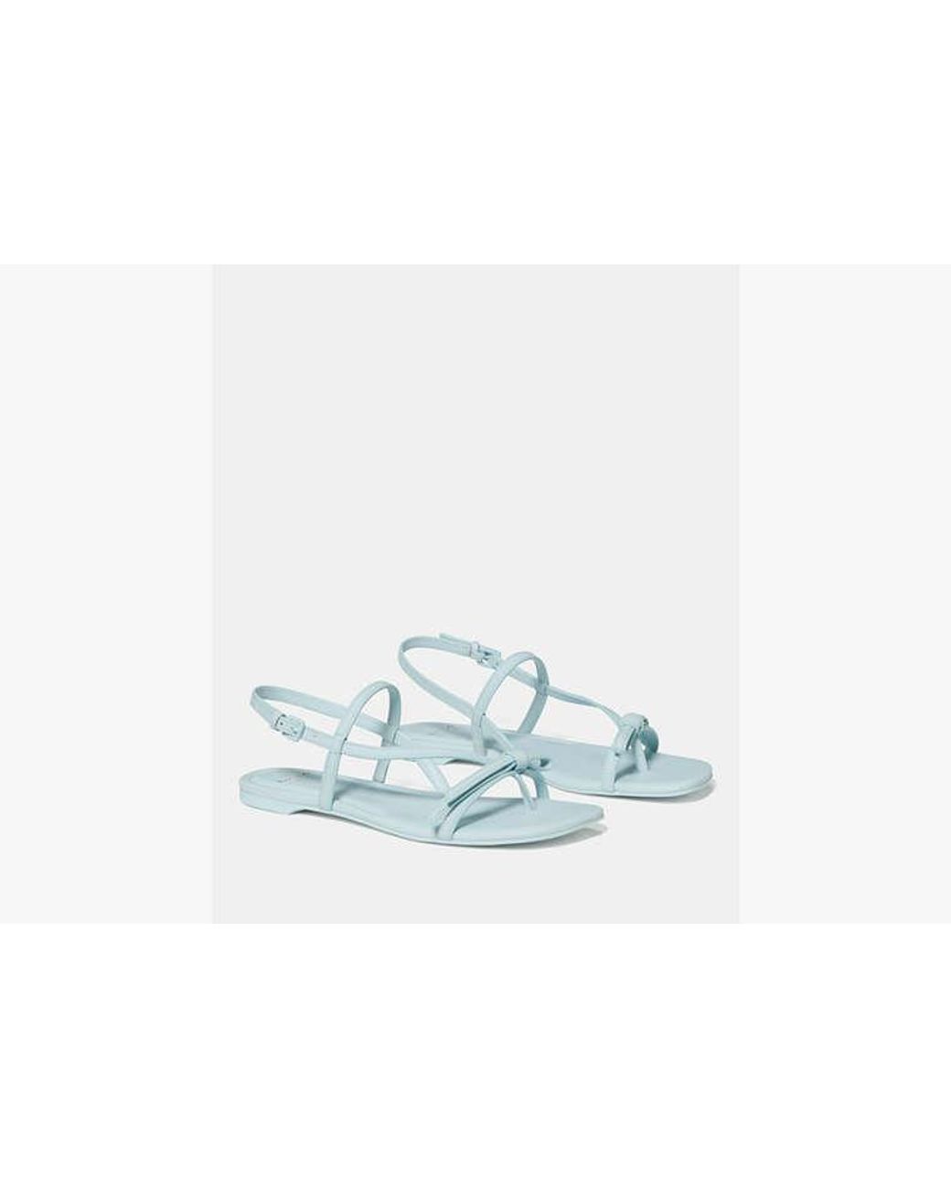 Kate Spade White Loop Flat Sandal