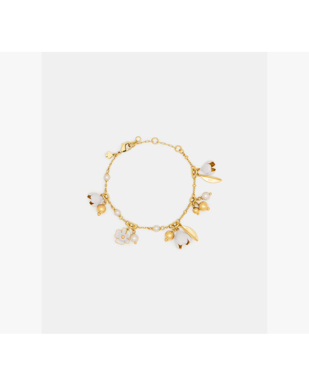 Kate Spade White Golden Bloom Bracelet