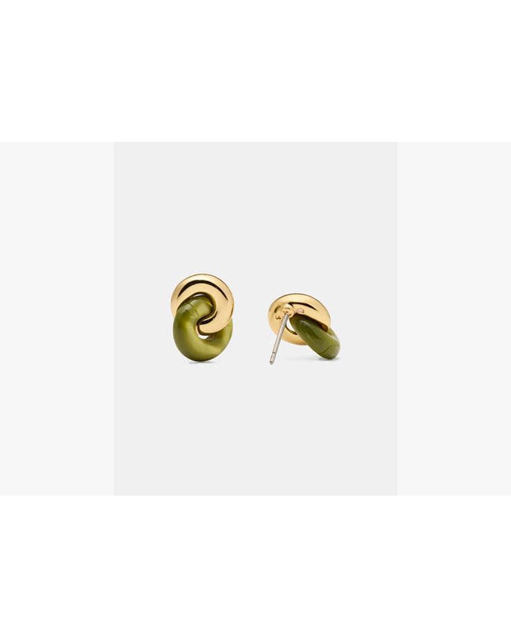 Kate Spade White Kate Spade Interlock Studs