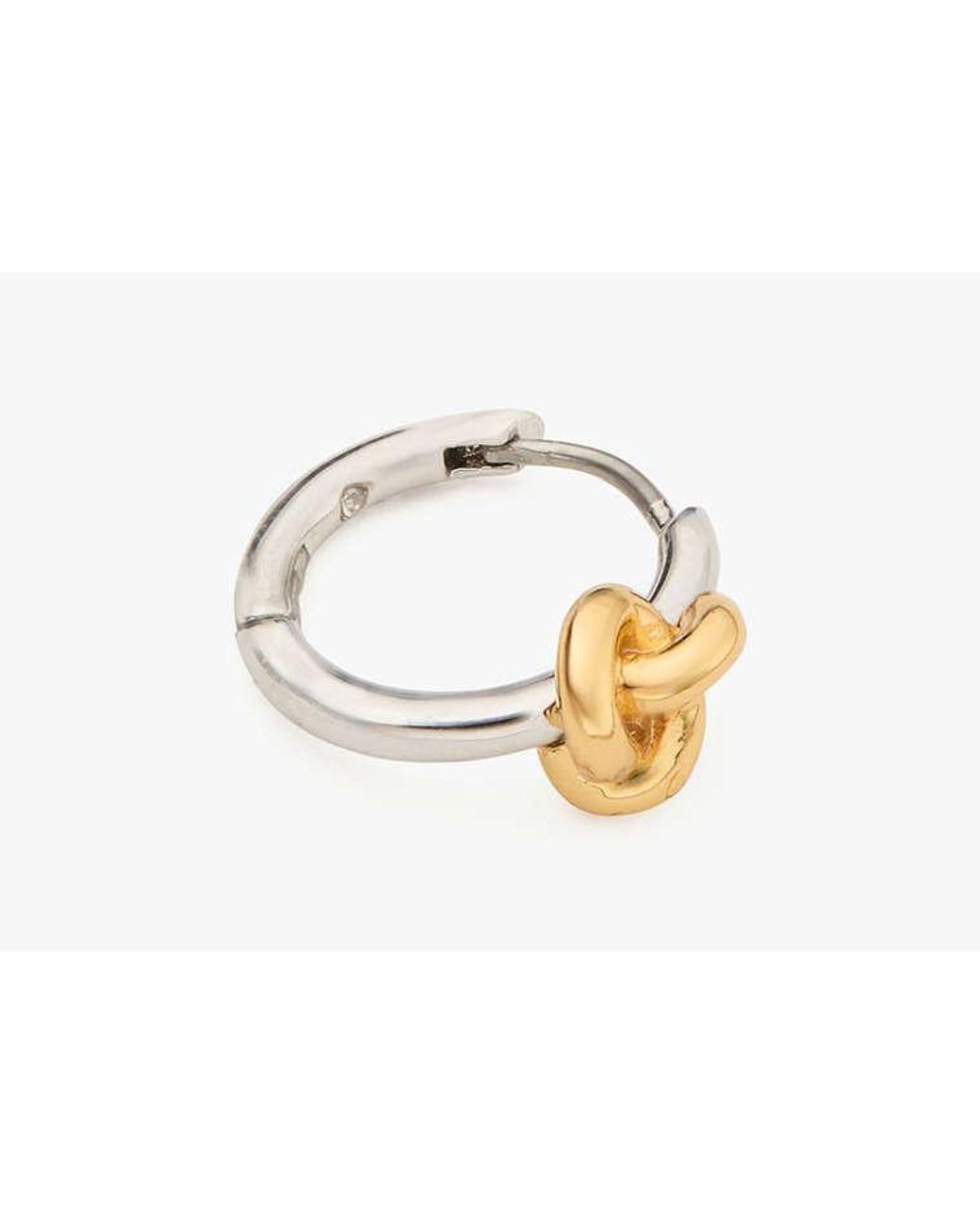 Kate Spade Metallic Double Knot Huggies