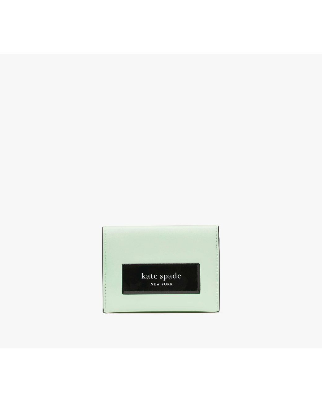 Kate Spade Green Kate Spade Label Card Case Trifold Wallet