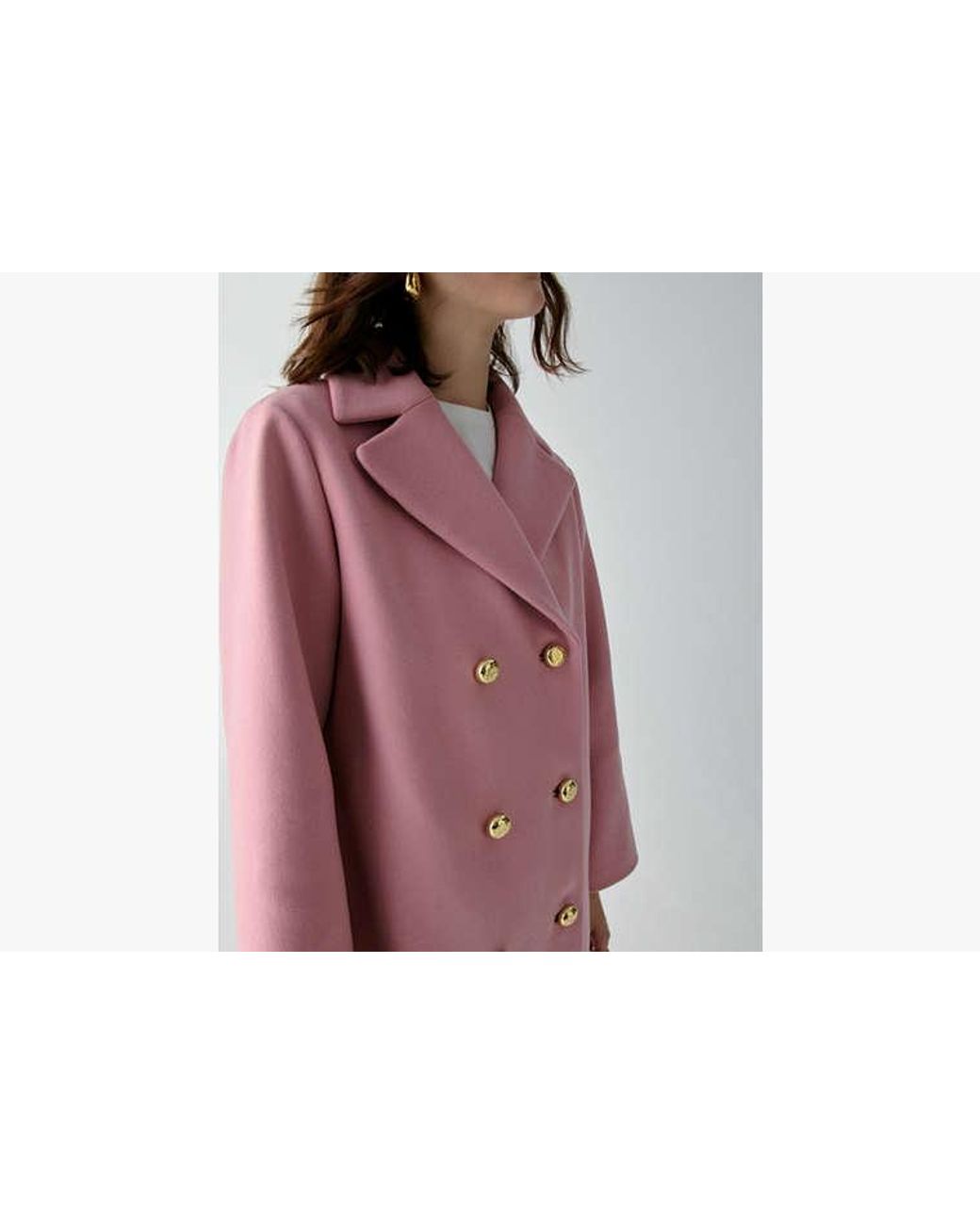 Kate Spade Pink Double Breasted Coat