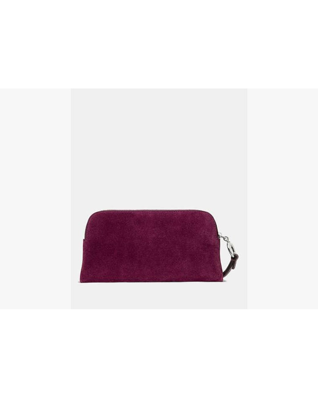 Kate Spade Purple Kate Spade Halo Suede Wristlet