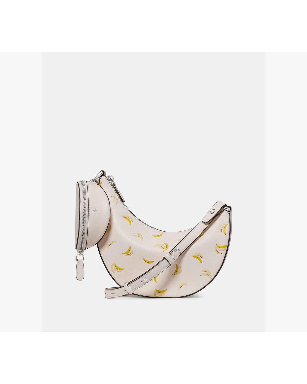 Kate Spade White Duo Banana Crossbody Bag