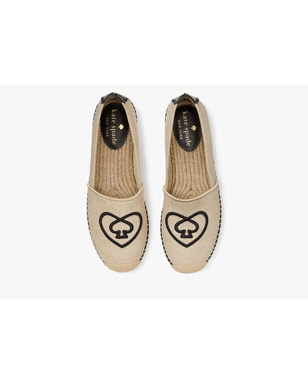 Kate Spade Metallic Kate Spade Gwen Heart Spade Espadrilles