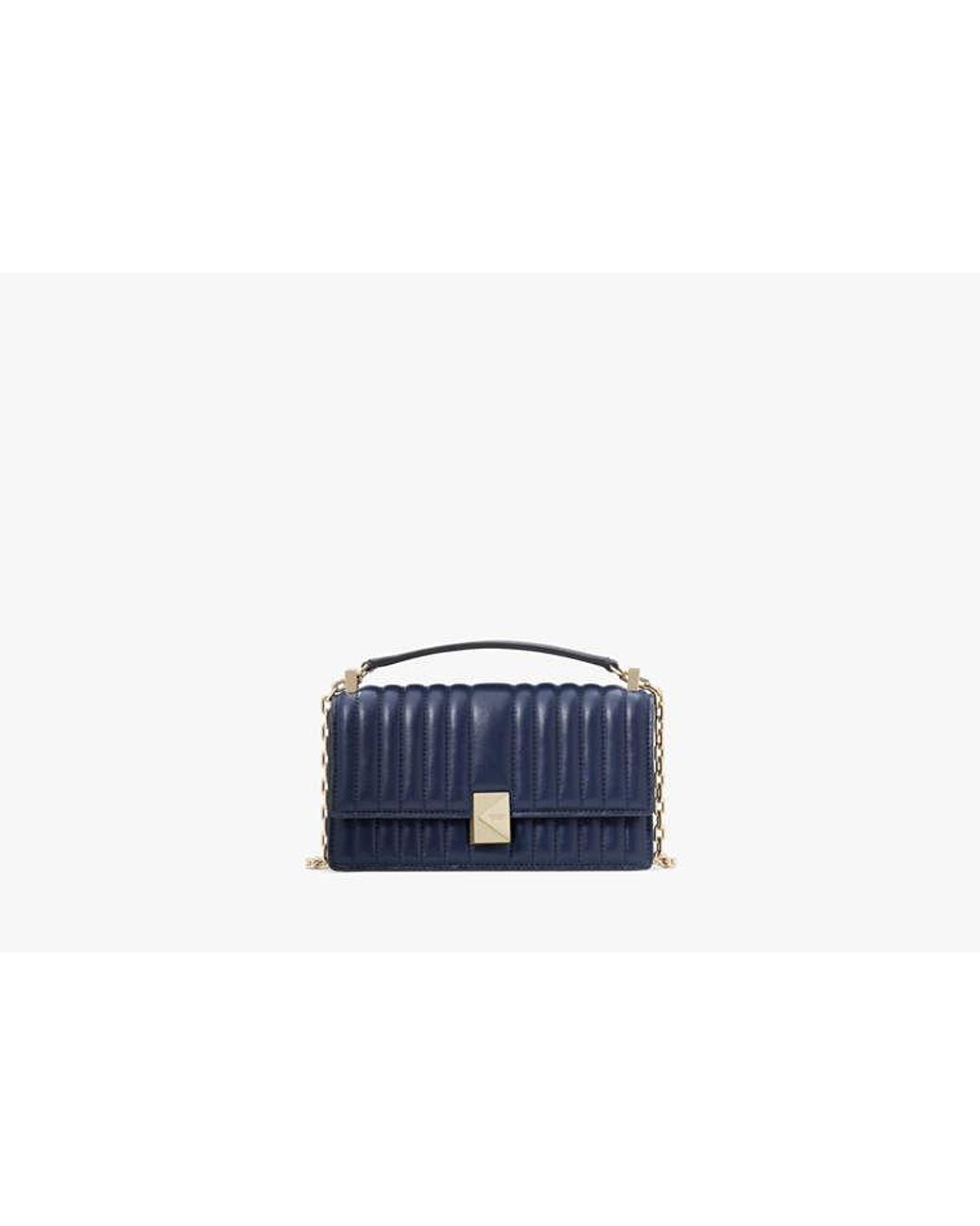 Kate Spade Blue Kate Spade Deco Quilted Mini Crossbody Bag