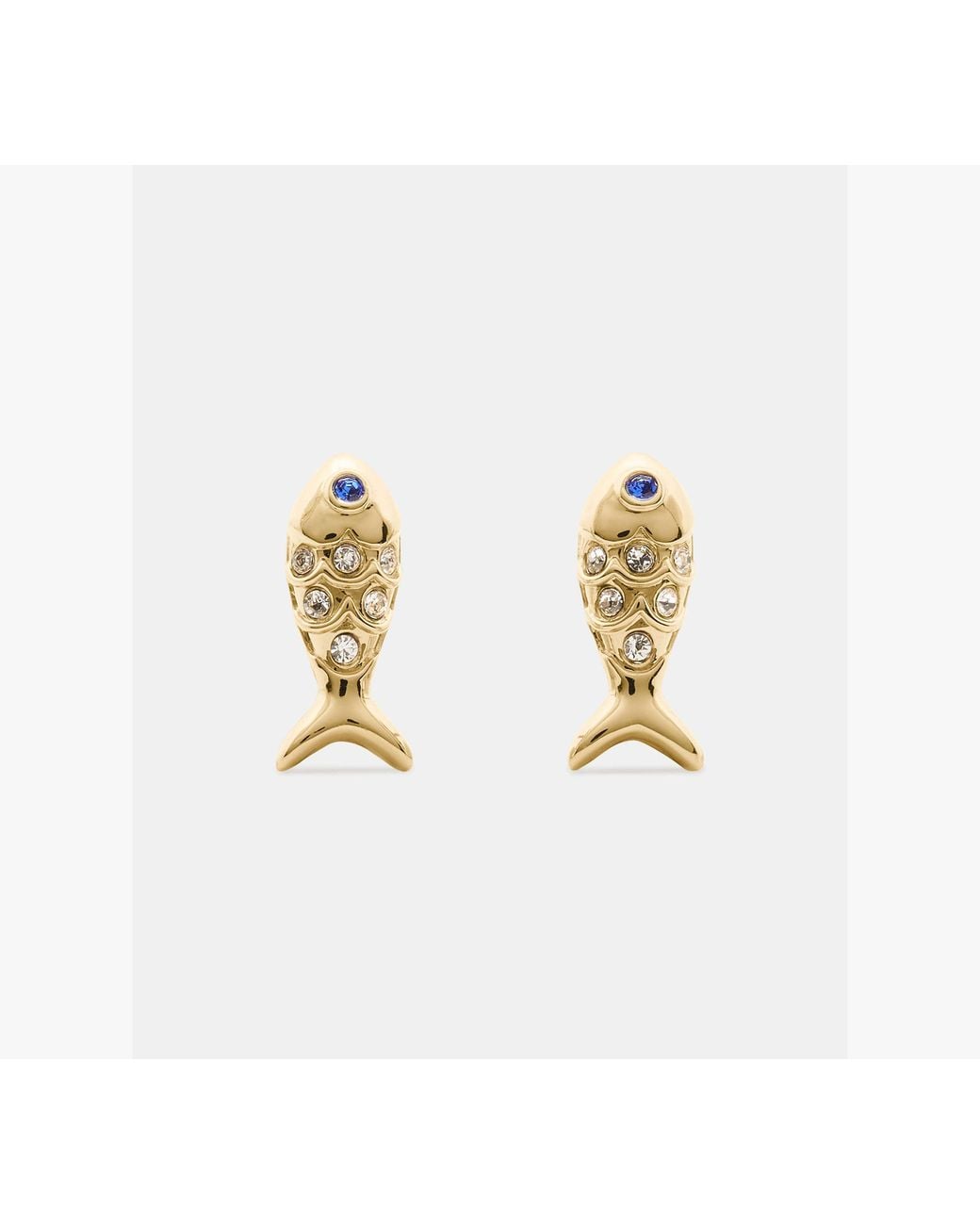 Kate Spade White Summer Daze Fish Studs