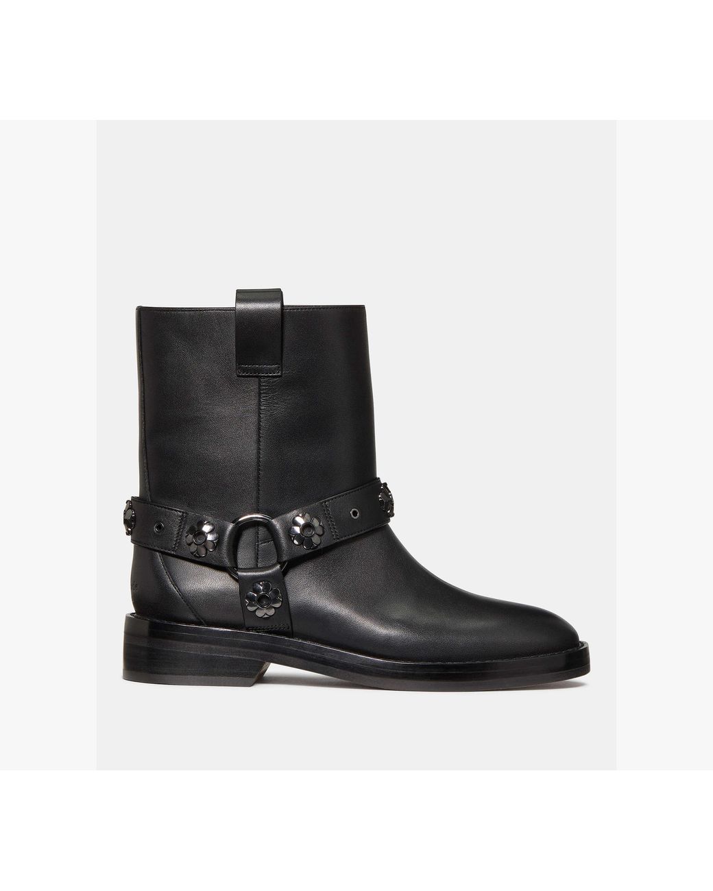 Kate Spade Black Kate Spade Spade Flower Stud Moto Boot