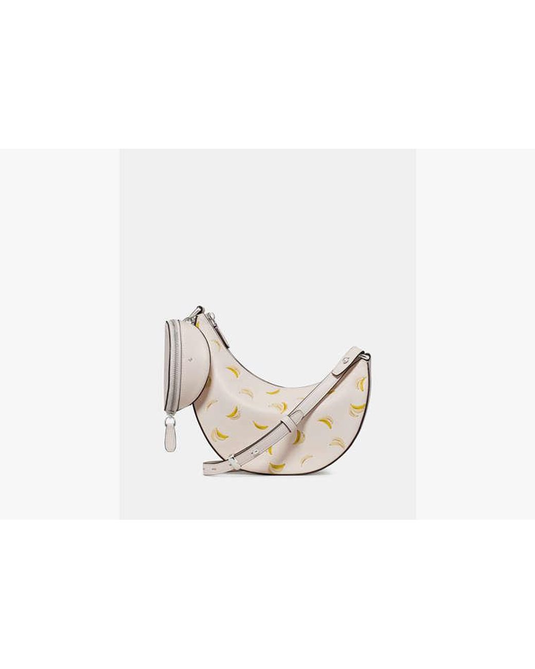 Kate Spade White Duo Banana Crossbody Bag