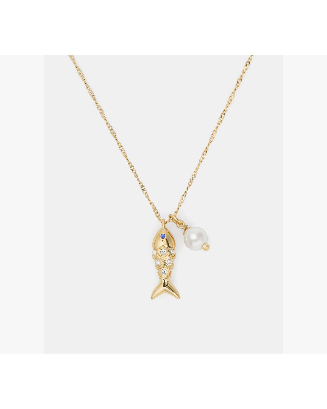 Kate Spade White Kate Spade Summer Daze Fish Pendent