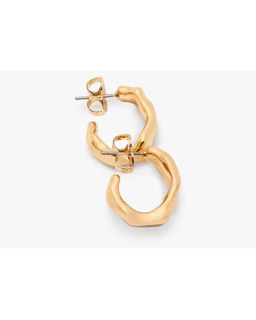 Kate Spade Metallic Molten Hoops