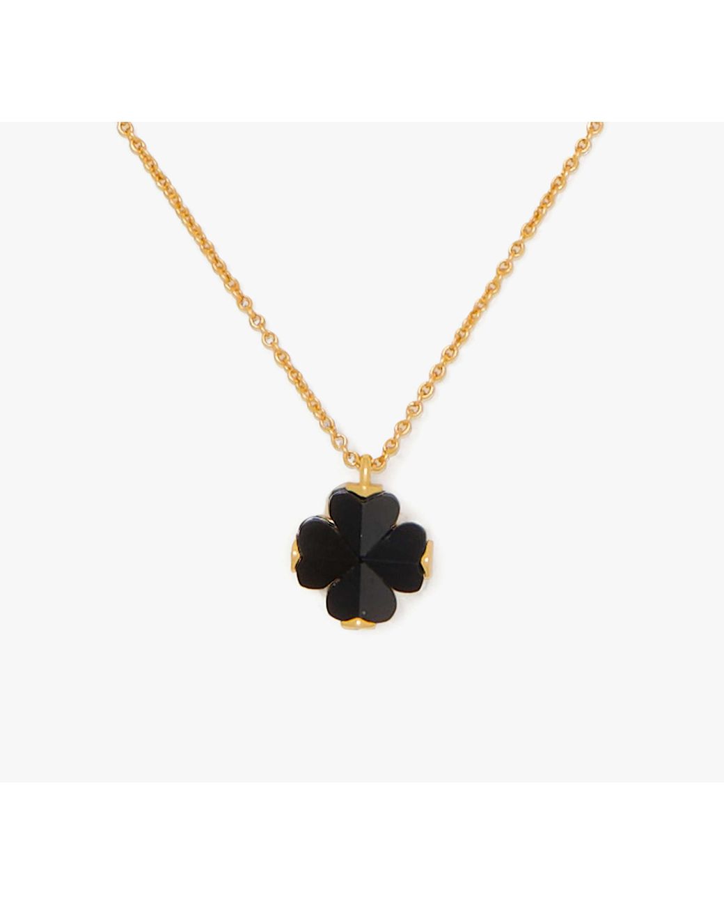 Kate Spade White Kate Spade Spade Flower Mini Pendant Necklace