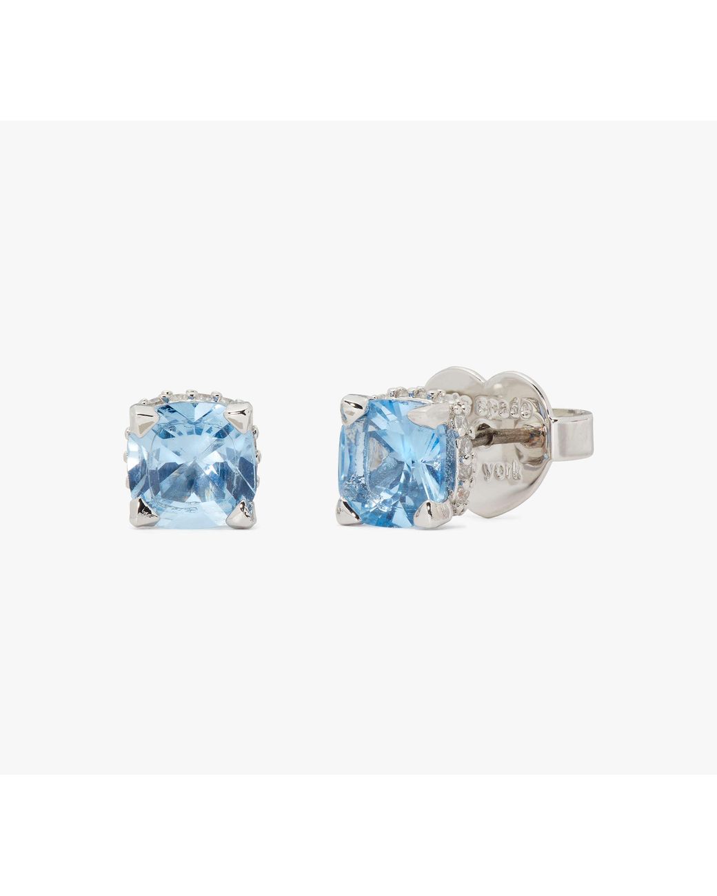 Kate Spade Blue Little Luxuries 6mm Square Studs