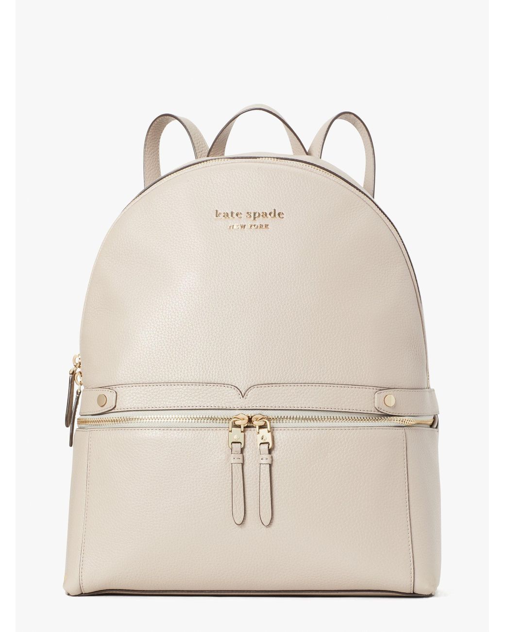 Kate Spade Leather Day Pack Large Backpack in Natural - Lyst