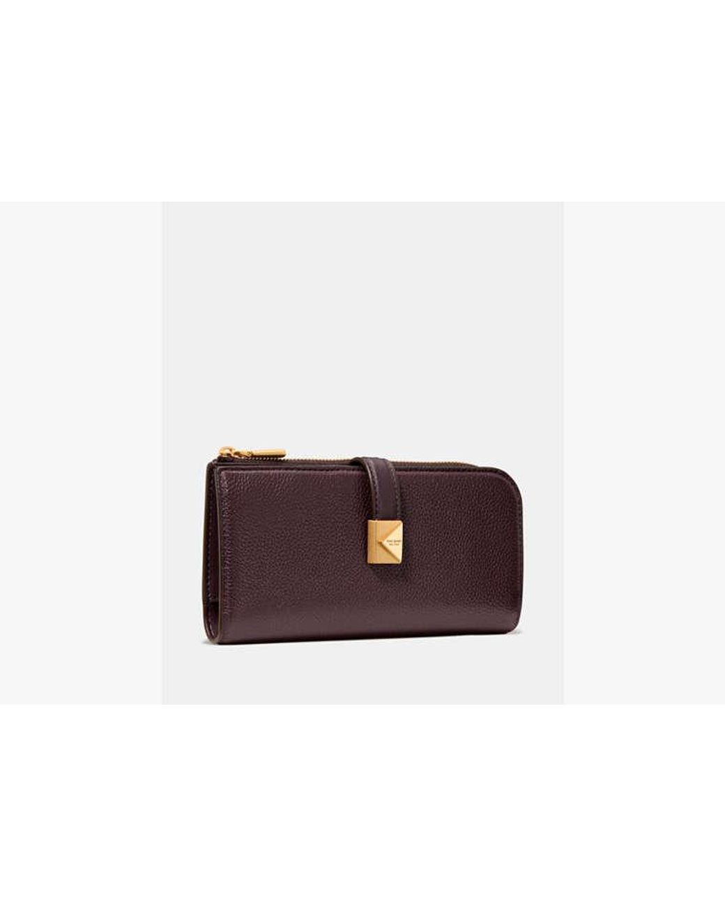 Kate Spade Purple Deco Zip Slim Wallet