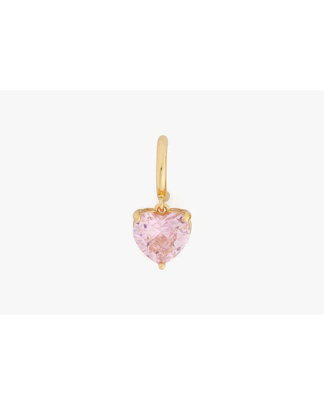 Kate Spade White Kate Spade My Love Heart Huggies Earring