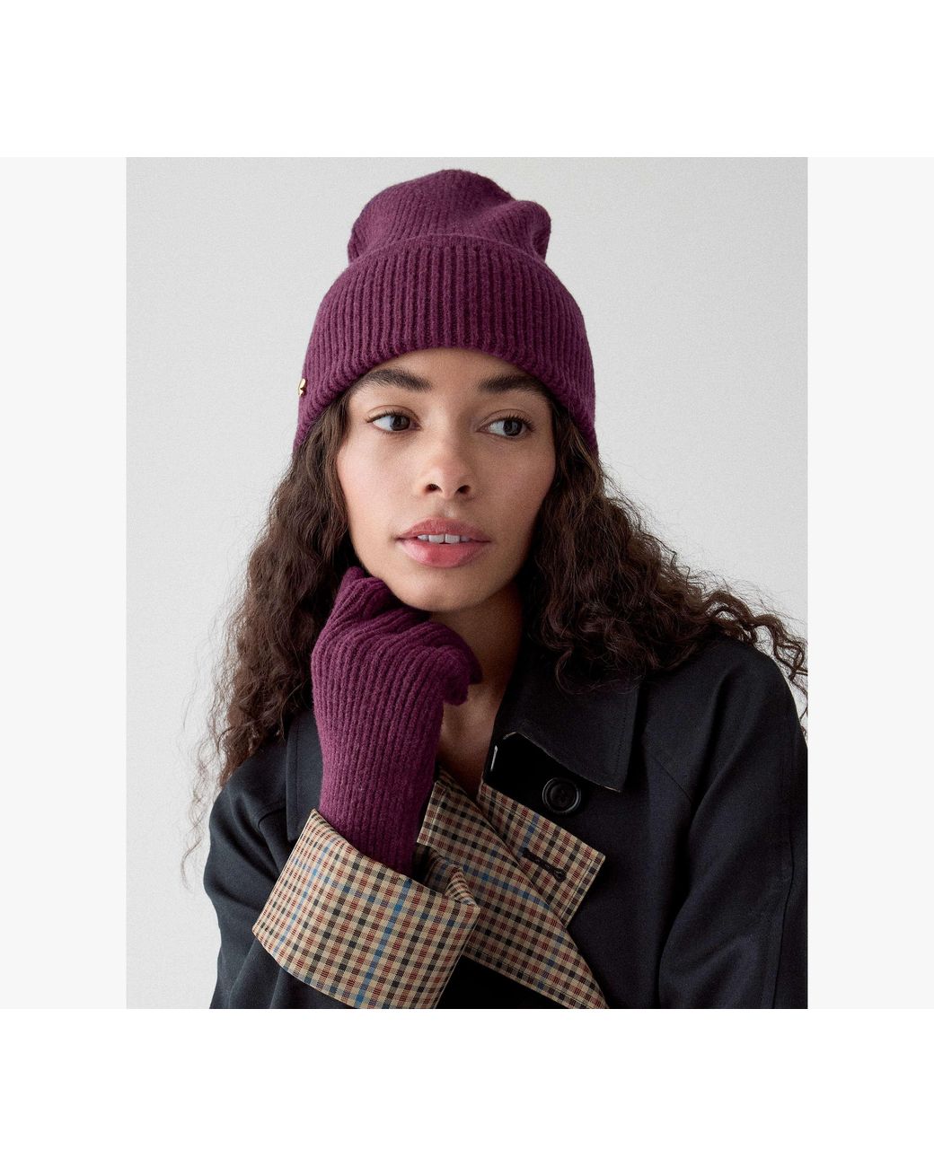 Kate Spade Purple Knit Glove