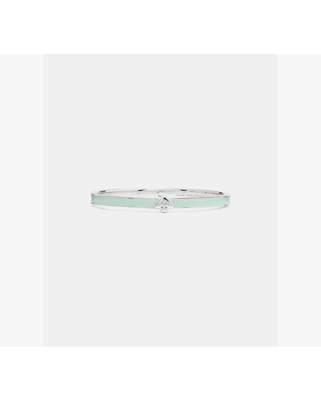 Kate Spade White Kate Spade Everyday Spade Thin Enamel Bangle