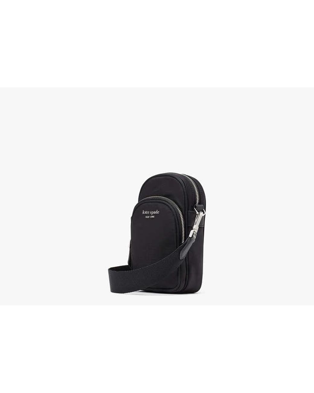 Kate Spade Black Kate Spade Sam Ksnyl Nylon North South Phone Crossbody Bag