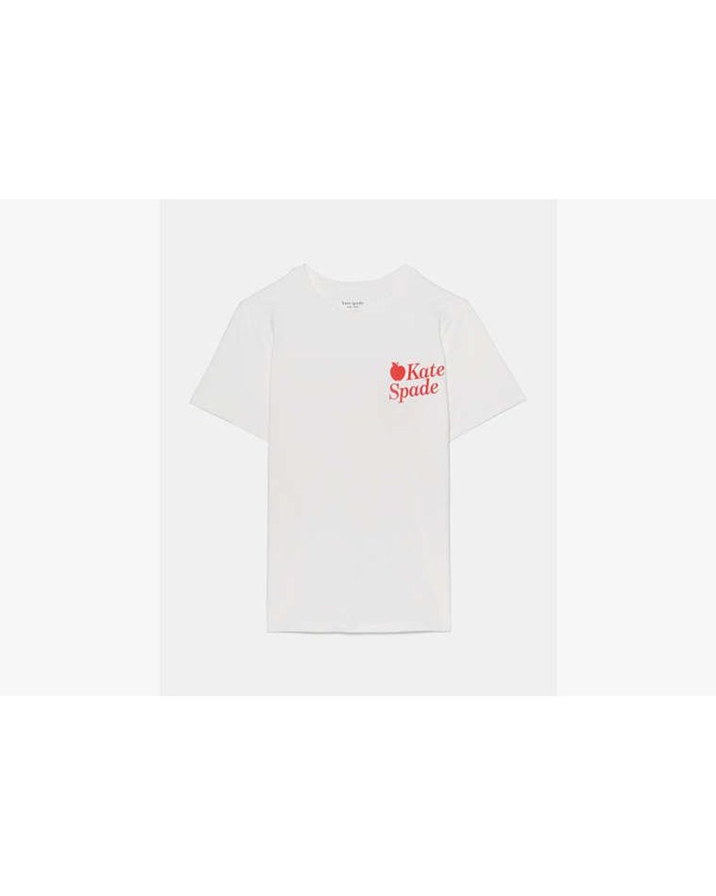 Kate Spade White Nyc Apple Tee