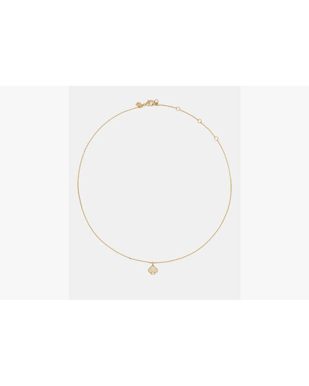 Kate Spade White Kate Spade Everyday Spade Pave Mini Pendant Necklace