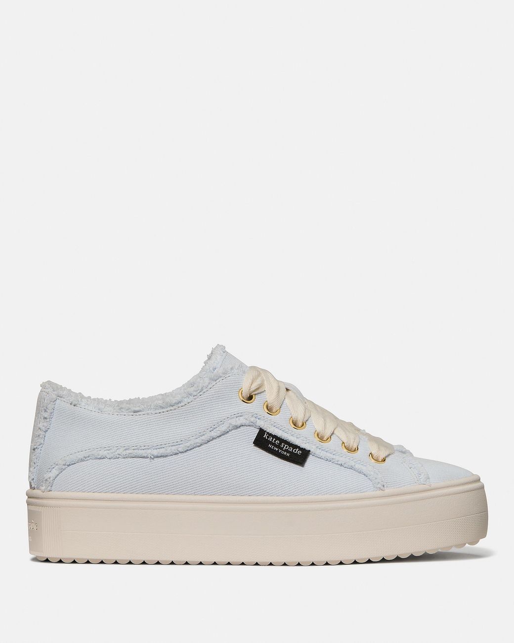 Kate Spade White Sam Icon Platform Sneaker