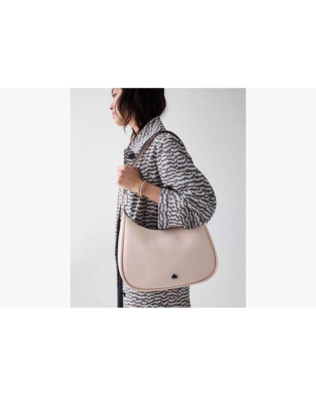 Kate Spade Gray Kate Spade Kayla Large Shoulder Bag