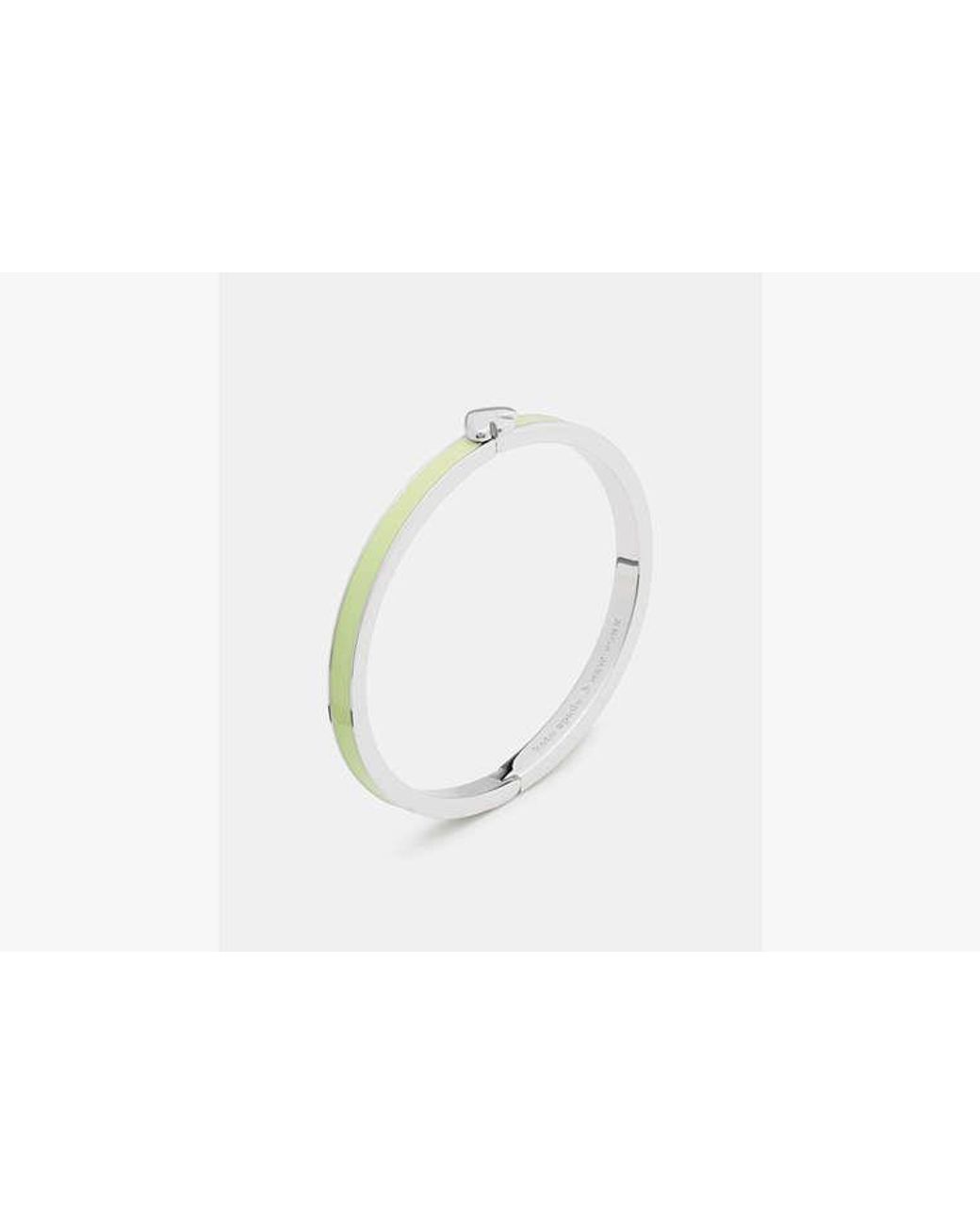 Kate Spade White Kate Spade Everyday Spade Thin Enamel Bangle