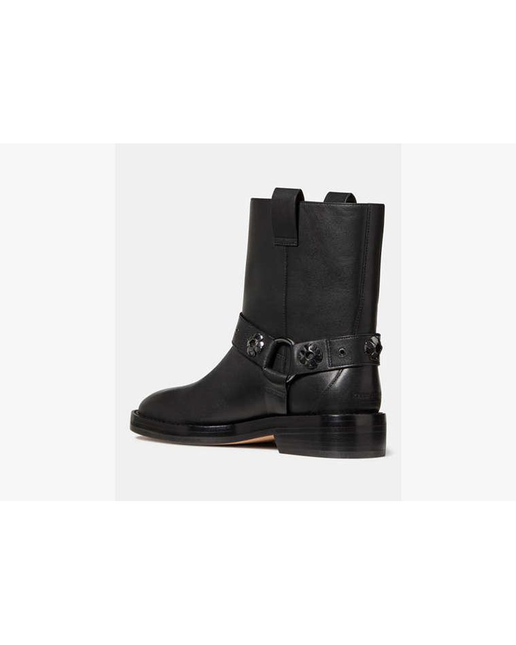 Kate Spade Black Kate Spade Spade Flower Stud Moto Boot
