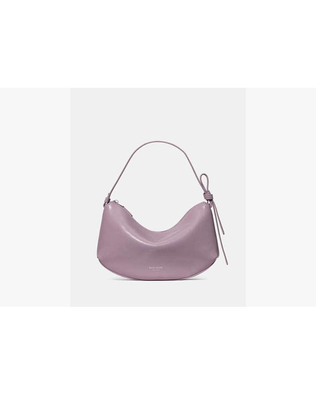 Kate Spade Purple Kate Spade Loop Glazed Leather Shoulder Bag