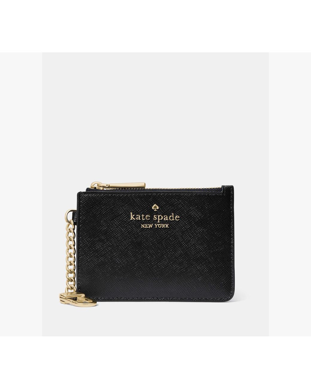 Kate Spade White Kate Spade Key Ring Card Holder