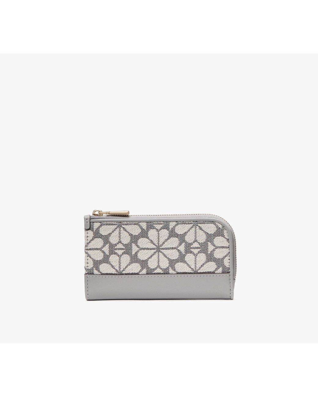 Kate Spade White Devin Spade Flower Jacquard Bifold Wallet