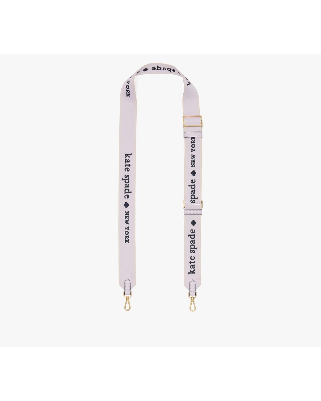 Kate Spade White Kate Spade Logo Webbing Bag Strap