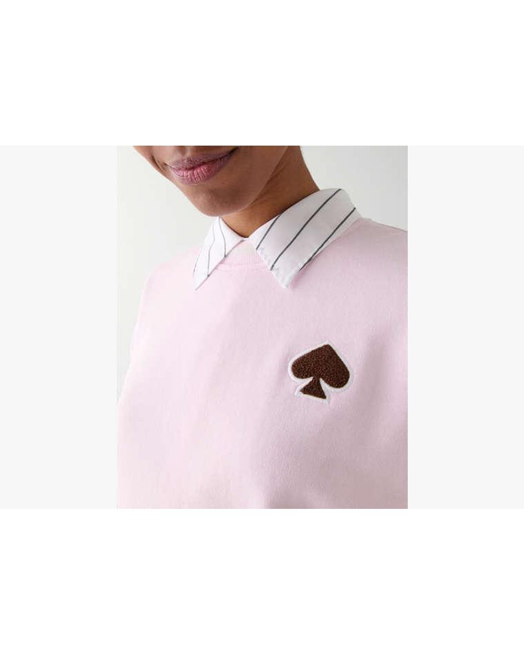 Kate Spade Pink Kate Spade Chenille Logo Sweatshirt