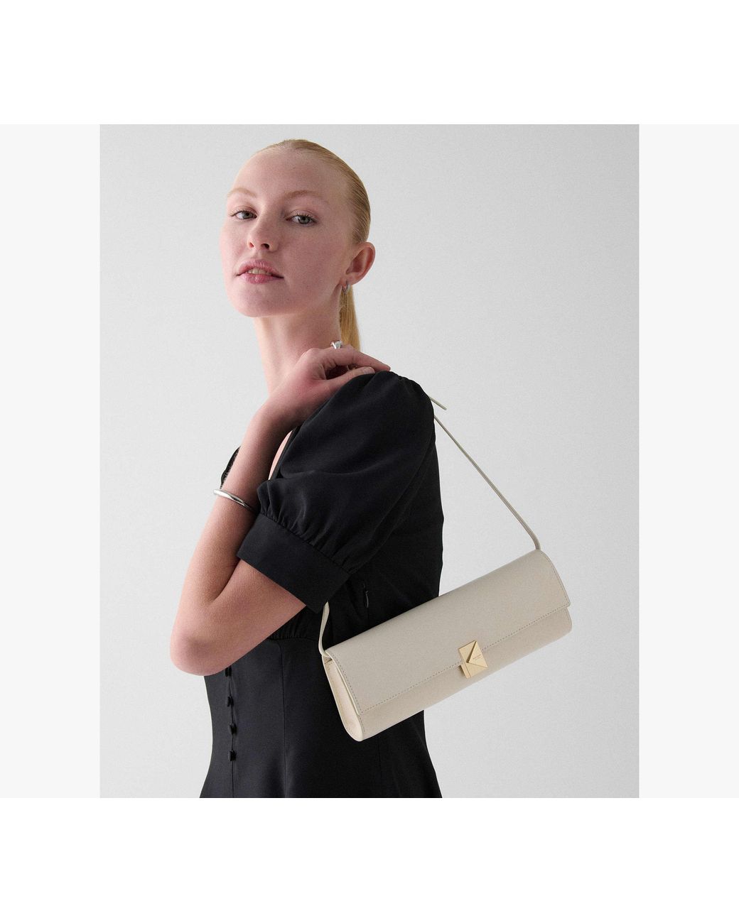 Kate Spade White Kate Spade Deco Soft Mini Shoulder Bag