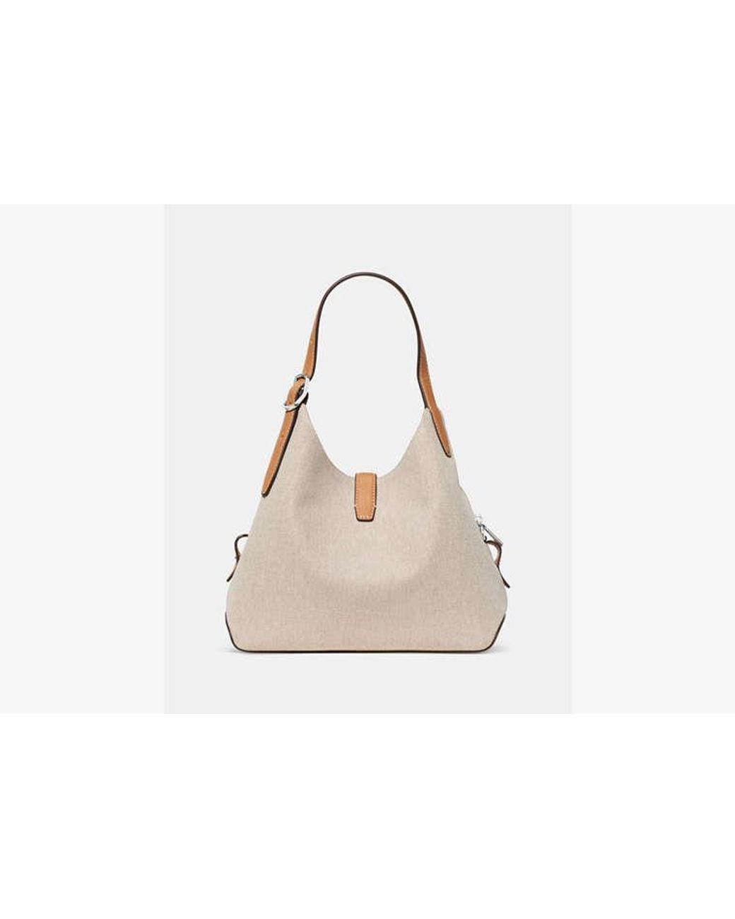 Kate Spade Natural Deco Canvas Crossbody Tote Bag