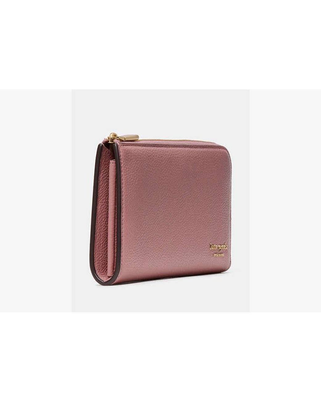 Kate Spade Purple Devin Pebble Zip Around Continental Wallet