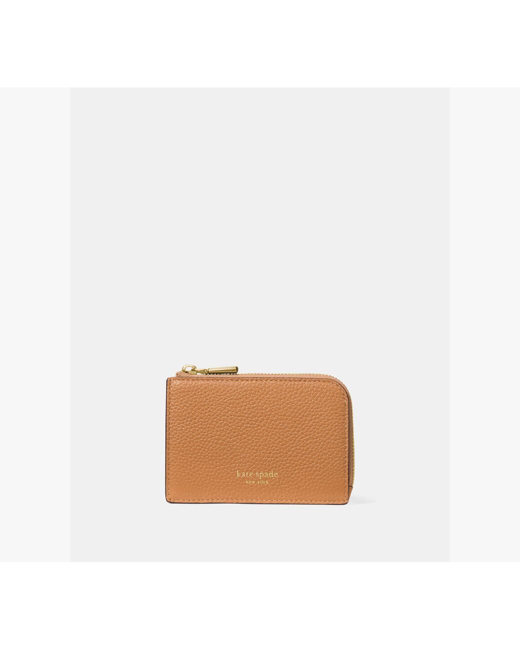 Kate Spade Brown Kate Spade Mini Zip Card Case