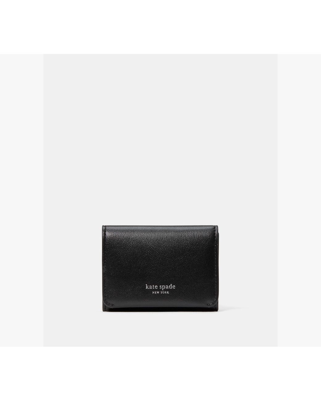 Kate Spade Black Kate Spade Halo Card Case Trifold Wallet