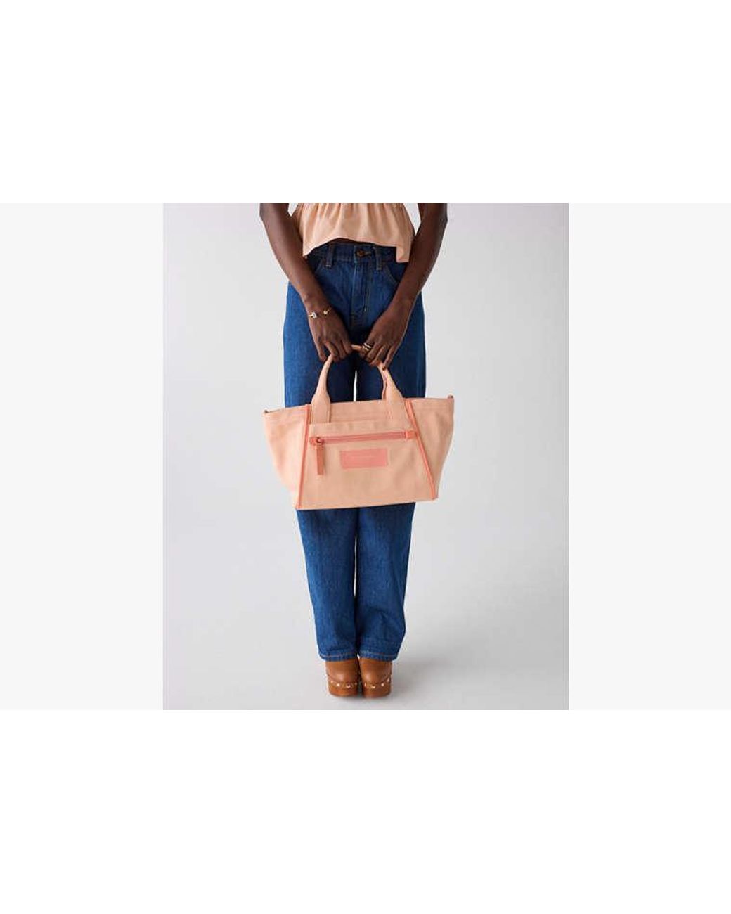 Kate Spade Pink Dash Canvas Tote Bag