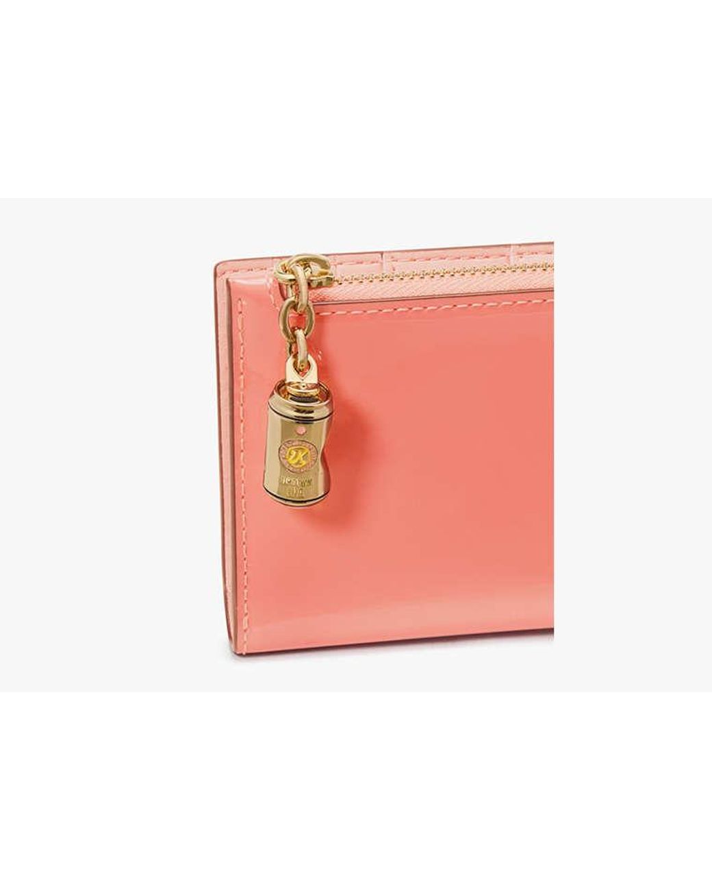 Kate Spade Pink Devin Patent Small Bifold Wallet