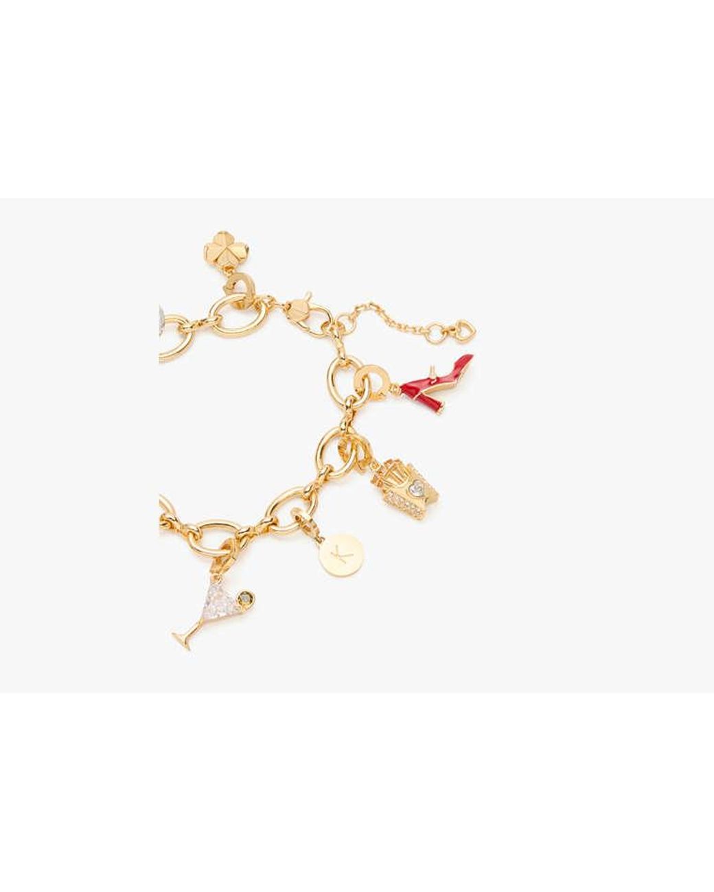Kate Spade Metallic One In A Million Chain Charm Bracelet