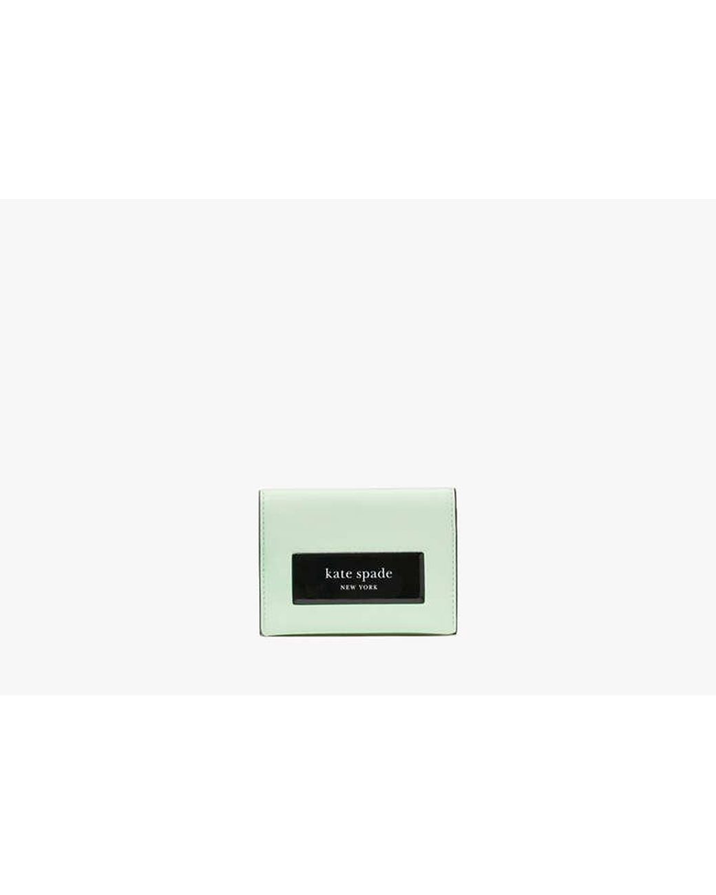Kate Spade Green Kate Spade Label Card Case Trifold Wallet