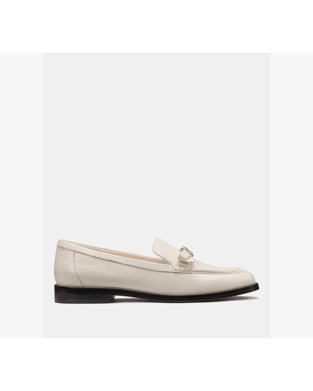 Kate Spade White Deco Bow Loafer